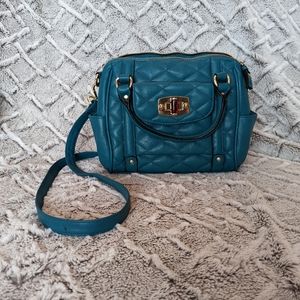 Merona quilted turquoise crossbody purse